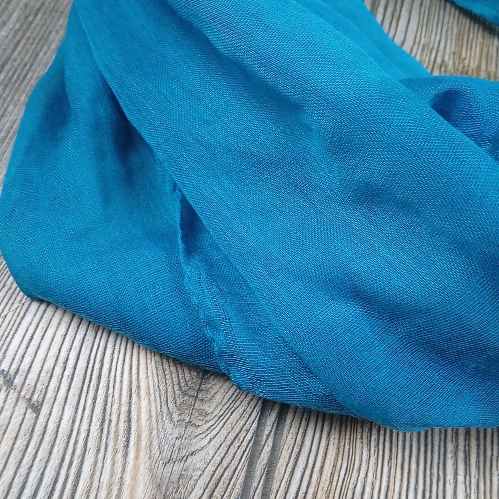 Teal Lightweight Infinity Scarf - image 2